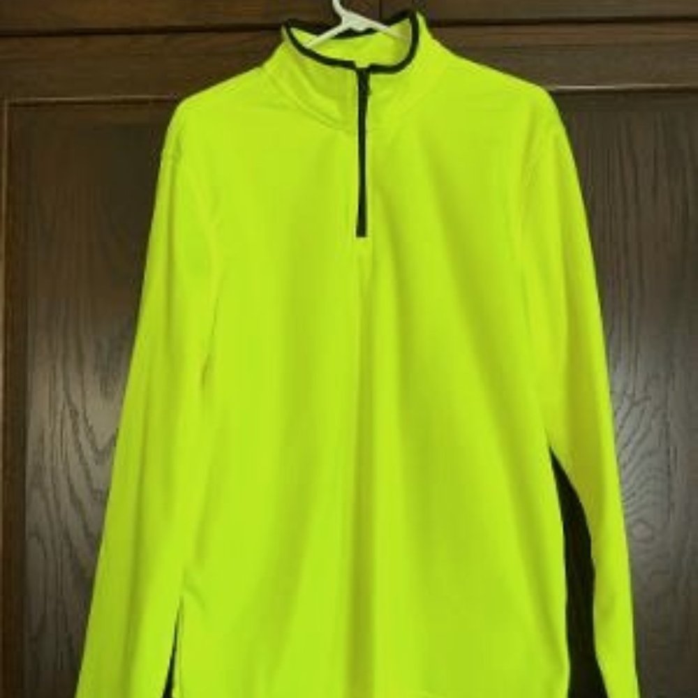 Almost New Bright Yellow Pullover Top Fitness Gear  (Large)